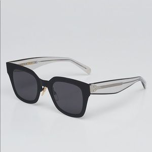 Celine Matte Black Acetate Tinted Sunglasses